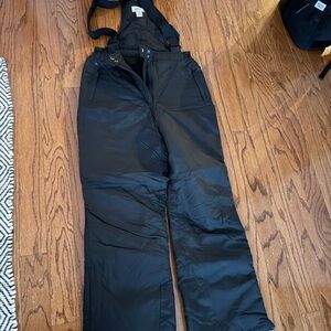 Women's Black Insulated Snow Pants
